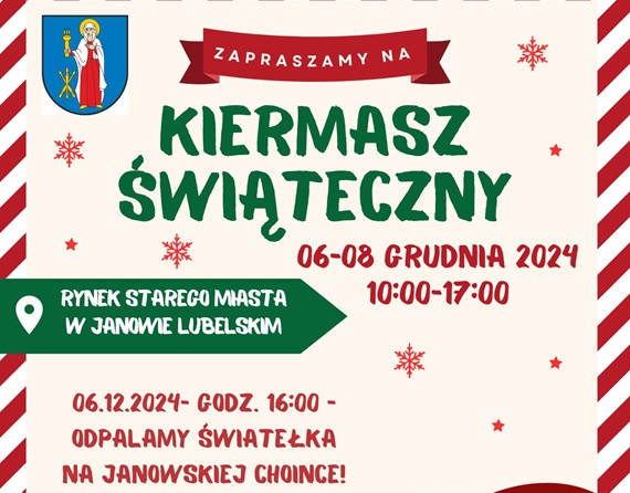 2024 12 06 08 Kiermasz Swiateczny Janow Lubelski